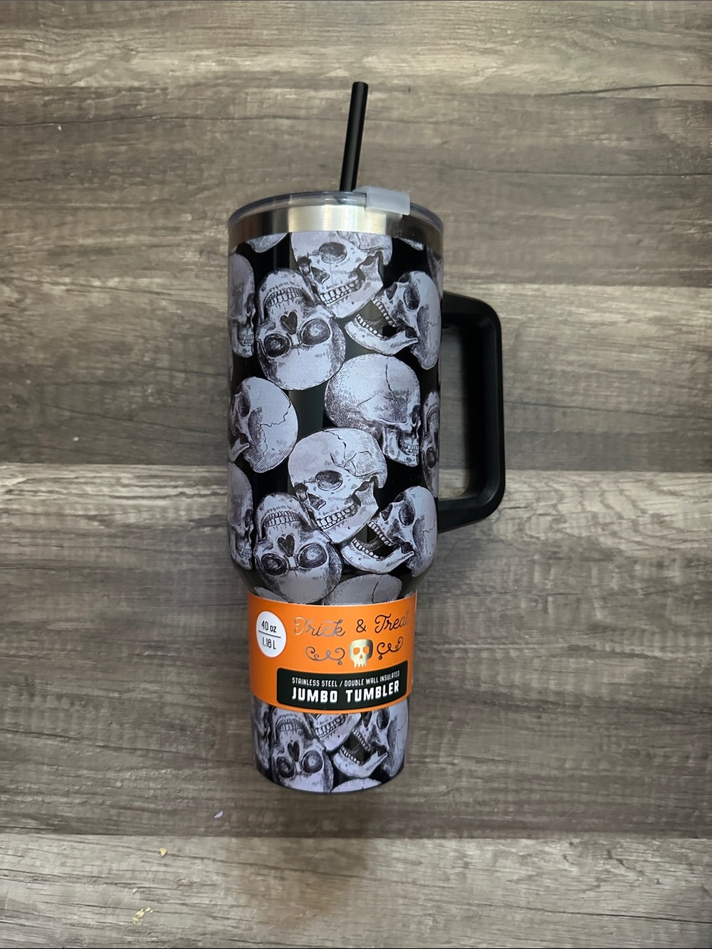 Brand New Skull Stainless Steel Double Well Insulated Jumbo Tumbler